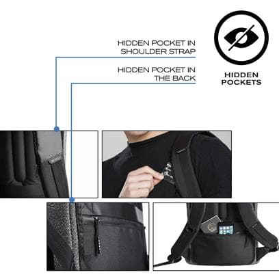 Bobby Urban Lite Anti-Theft Backpack by XD Design - Navy Blue